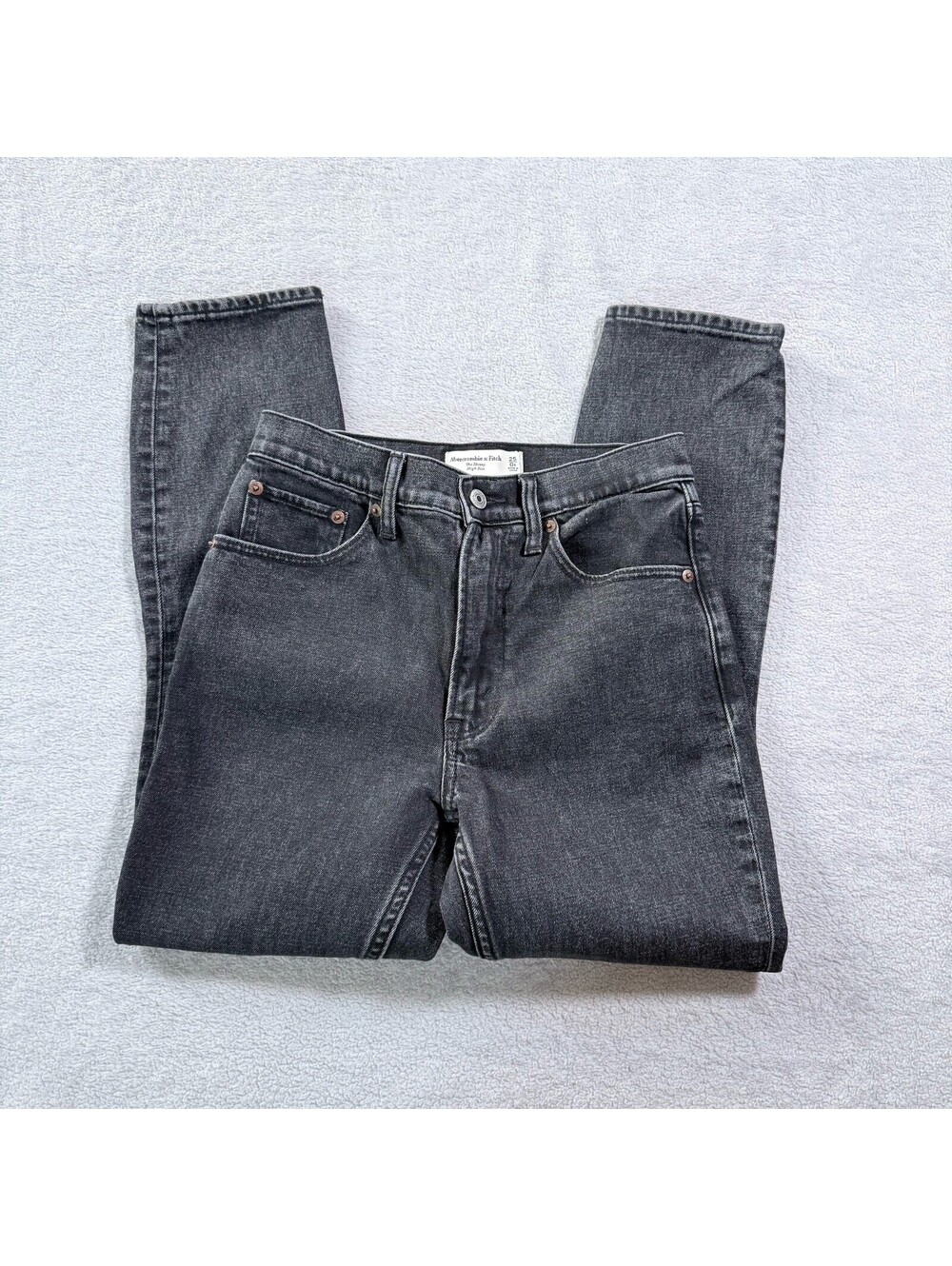 Abercrombie & Fitch Jeans Women 25 Black The Skinny High Rise Curve Love Stretch